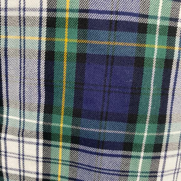 CK Bradley Women's Blue & Green Plaid Button Front Top Size Small - Picture 8 of 10